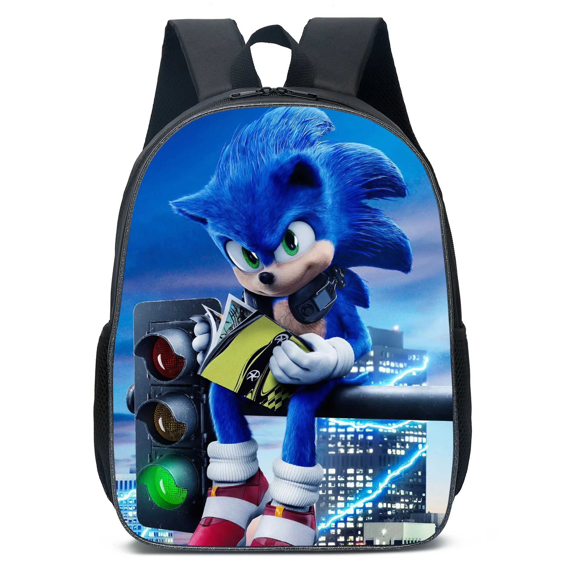 New Cartoon Animation Sonic SONIC Primary and Secondary School Bags Children's Backpacks Anime Cartoon School Bag Mochila