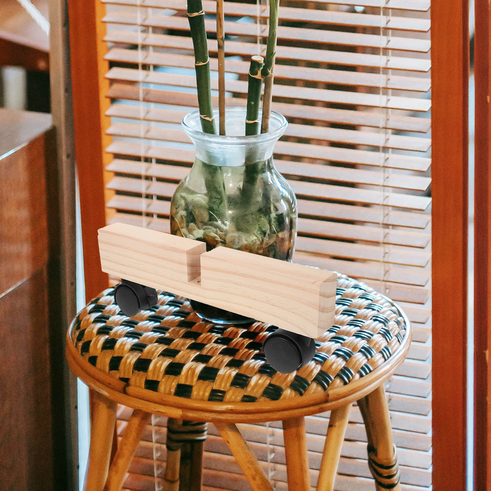 

2Pcs Room Divider Screen Stand Panel Brackets with Wheels for Adjustable Home Partition Support Room Privacy Divider