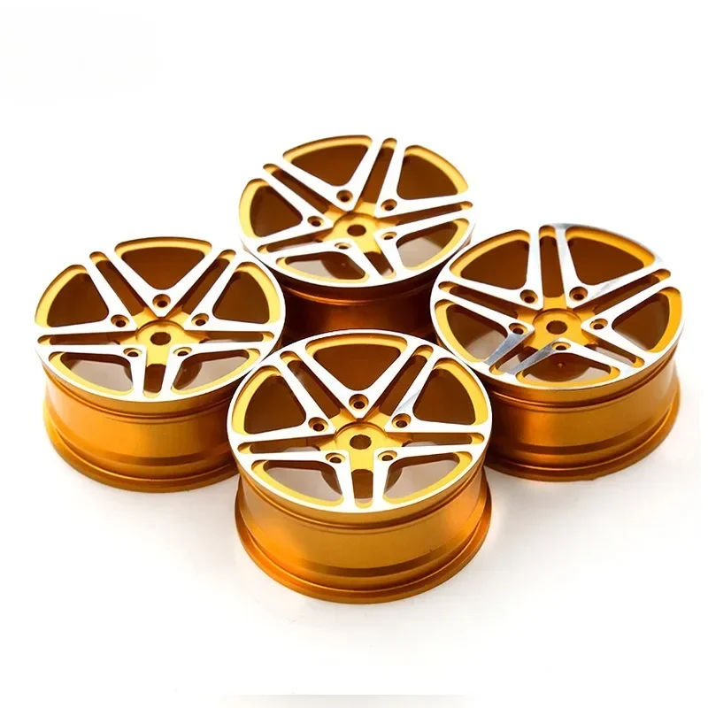 

4 pcs 1 Set Aluminum Alloy Metal Whee Rim Fit HPI HSP RC model 1:10 On-Road Racing Car for HSP94122