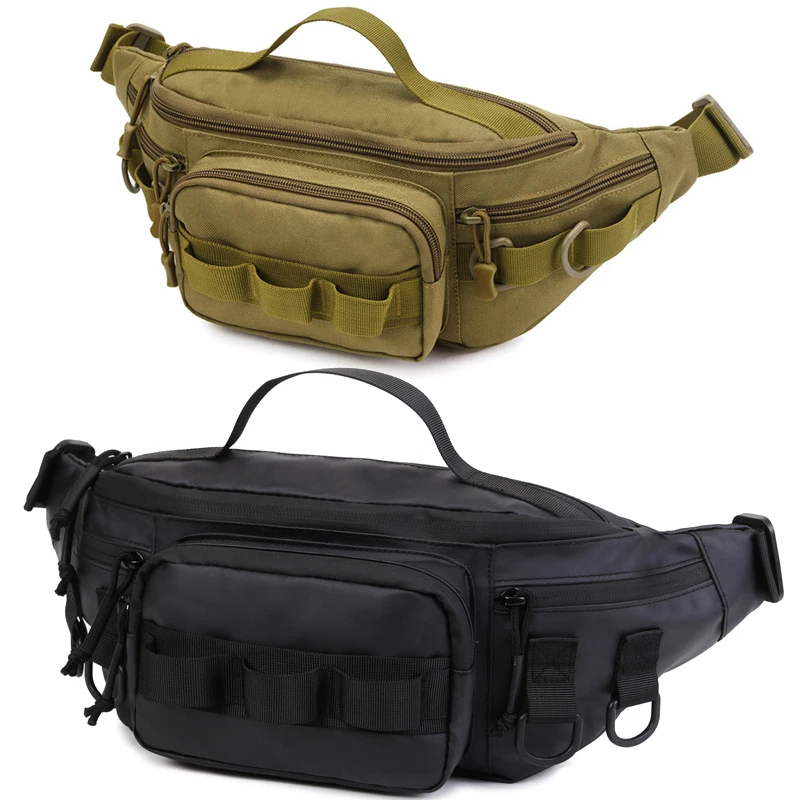 Men Waist Bag Molte Pouch Belt Waist Bags Chest Bag Multifuctional Outdoor Sports Hiking Waist Bags Pack Fishing Lure Bags