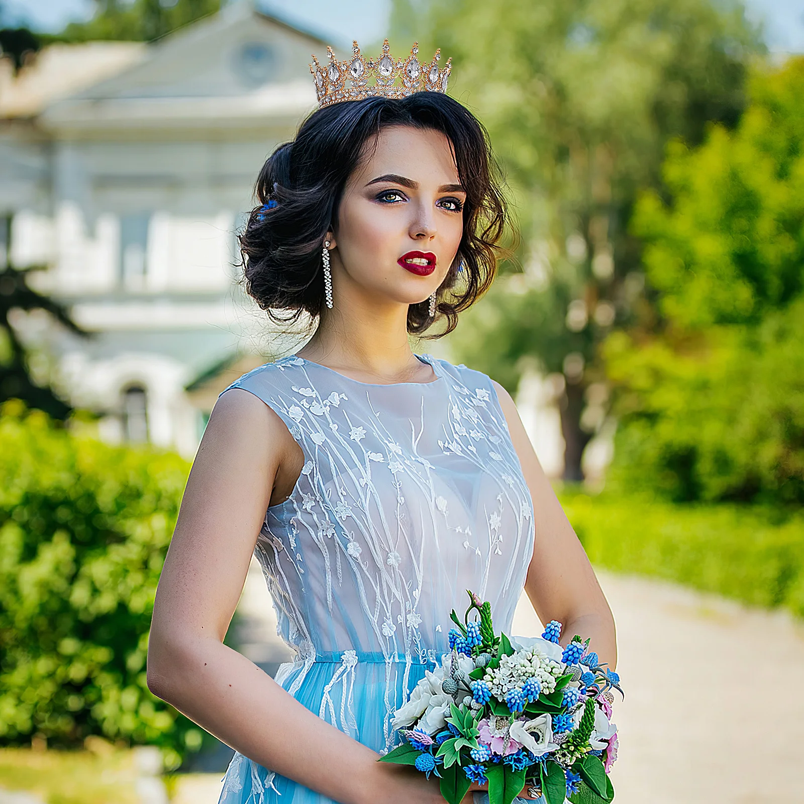 

Rhinestone Tiara Crown Vintage Bridal Tiaras Wedding Hair Accessories Lightweight Durable Chic Prom Engagement Soiree Women