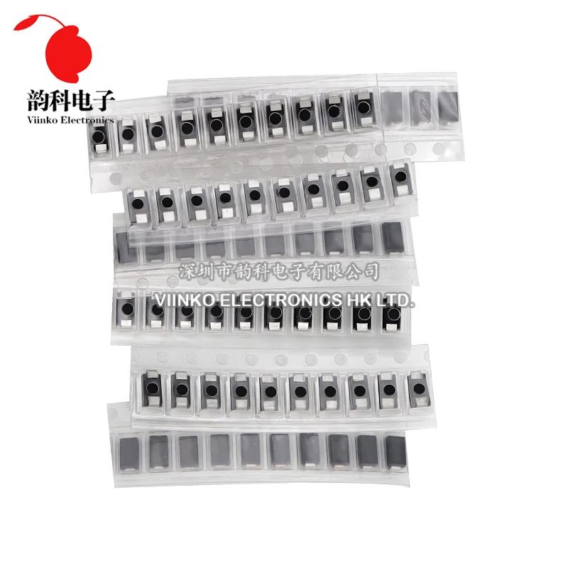 70pcs/lot SMA Diodes Kit 1N4007 M7 1N4001 M1 1N4004 M4 SS14 US1M RS1M SS34 7 Values*10pcs Electronics SMD Schottky Diode Set