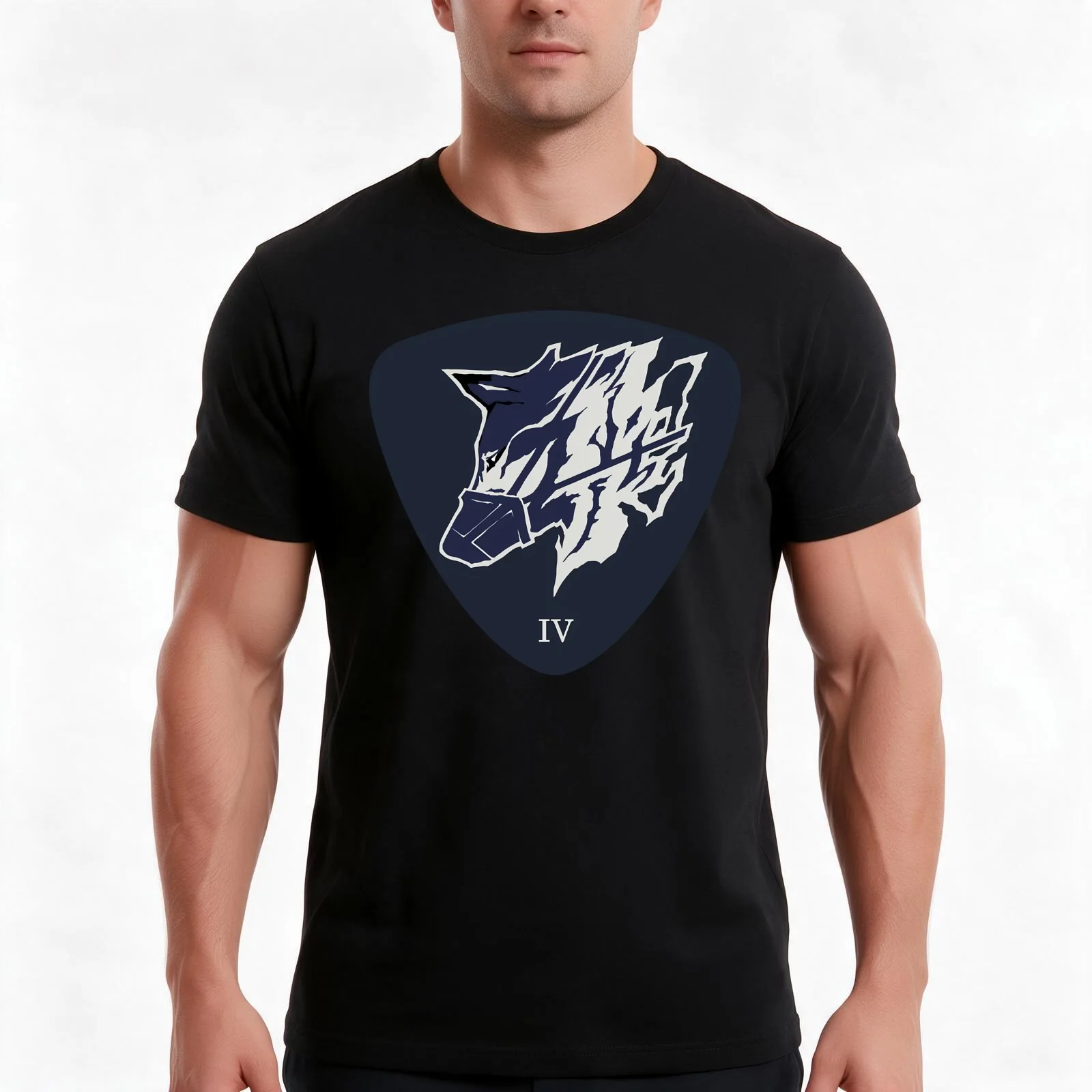 Rusty V.IV Emblem Symbol Icon Armored Core VI T-Shirt, Summer Casual Cotton Tee, Oversized Streetwear Tops, Unisex Men Women