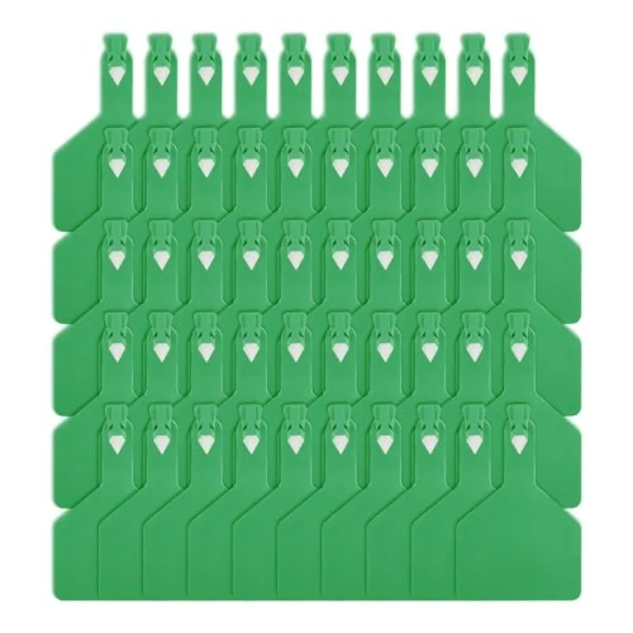 

【Spot goods】50-Count One-Piece Cattle Ear Tags Large TPU Cow Tags Fade-Resistant and Cold-Resistant for Easy Livestock Identifi