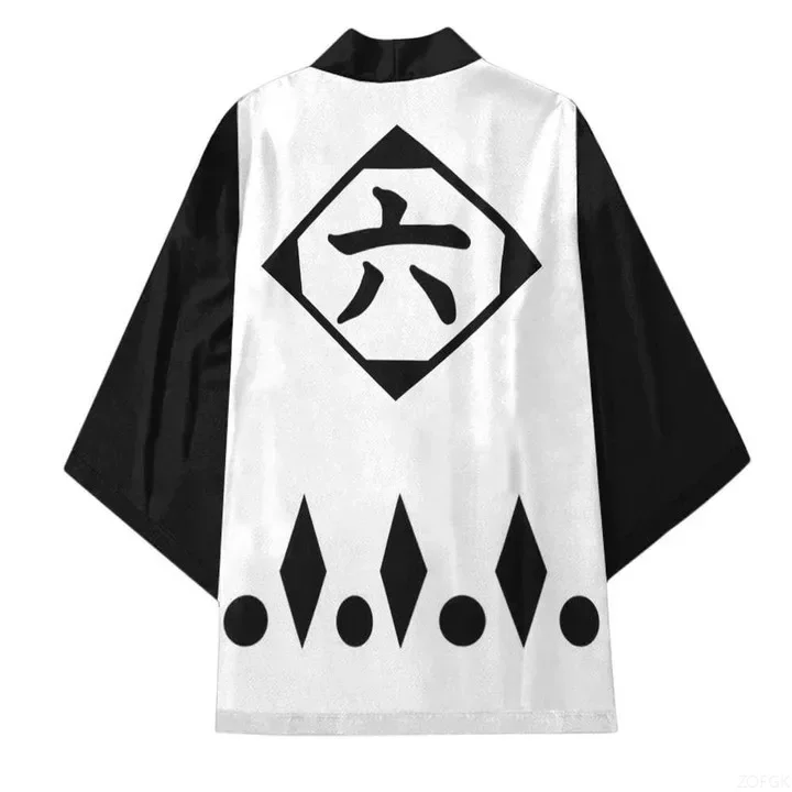 

Кимоно Kuchiki Byakuya Death, кардиган, кимоно Ukiyoe, накидка, свободный кардиган с короткими рукавами, куртка Юрия, топ