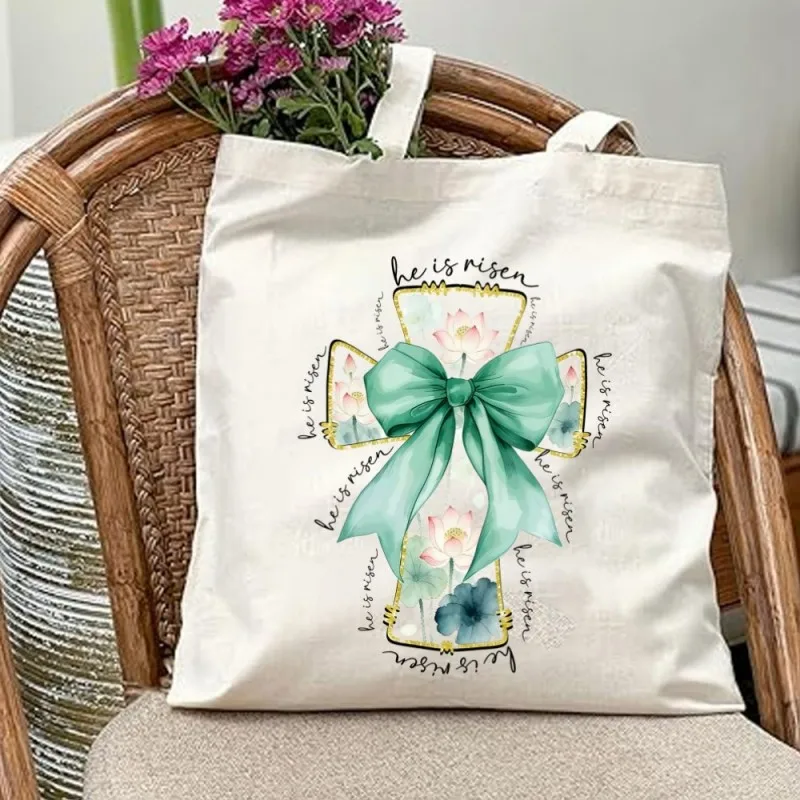 Floral Filled Dachshund Full Bloom Flower Illustration Print Canvas Tote Bag Dog Lover Casual Shoulder Tote Bag