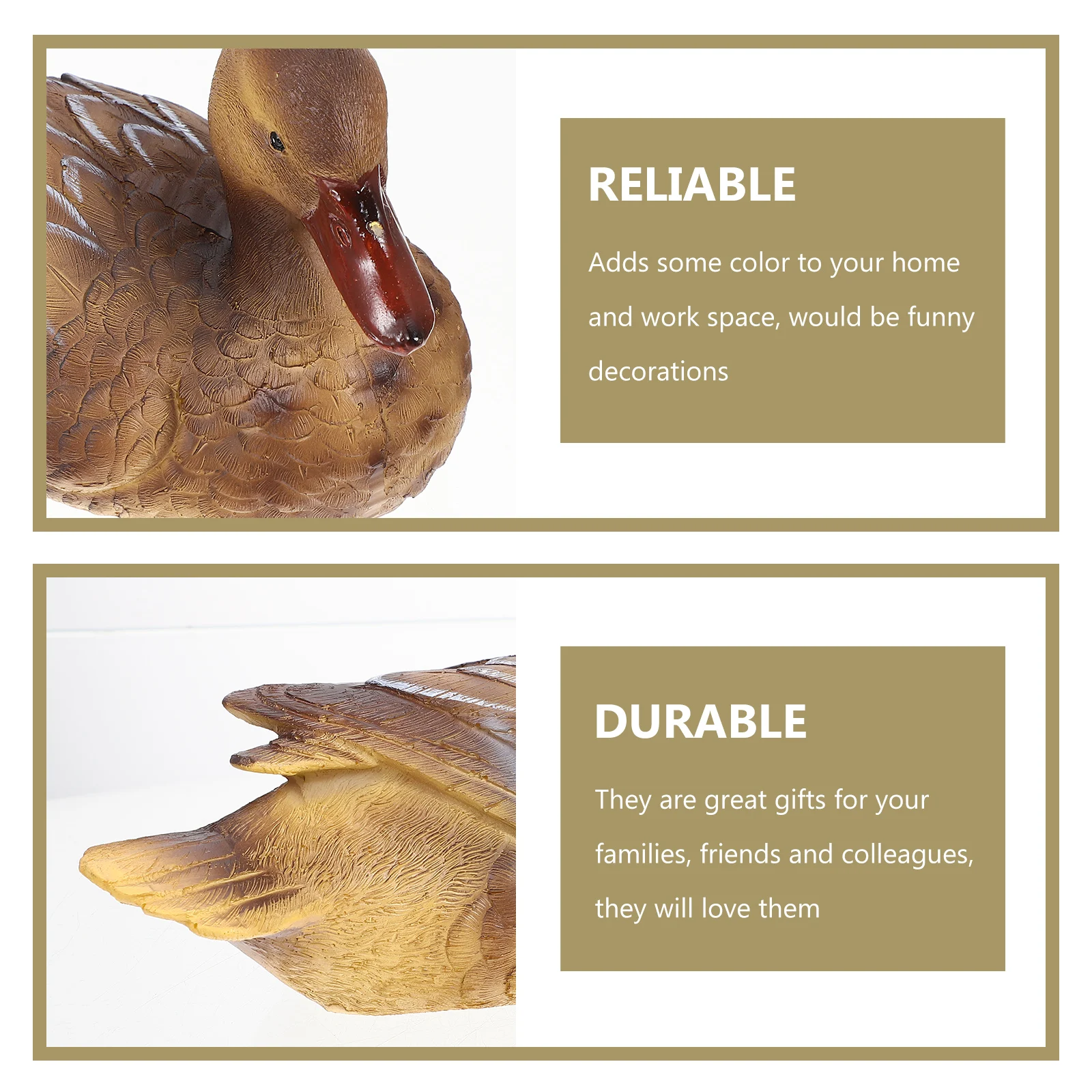 

Simulated Animal Decoration Fountain Pond Statue Duck Flowerpot Fish Sculpture Landscape Resin