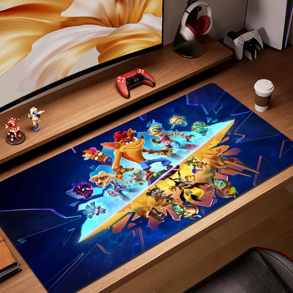 

Anime Large Crash Bandicoot 4 Mause Pad Pc Gaming Accessories Desk Mat Computer Table Mouse Mats Gamer Keyboard Cabinet Mousepad