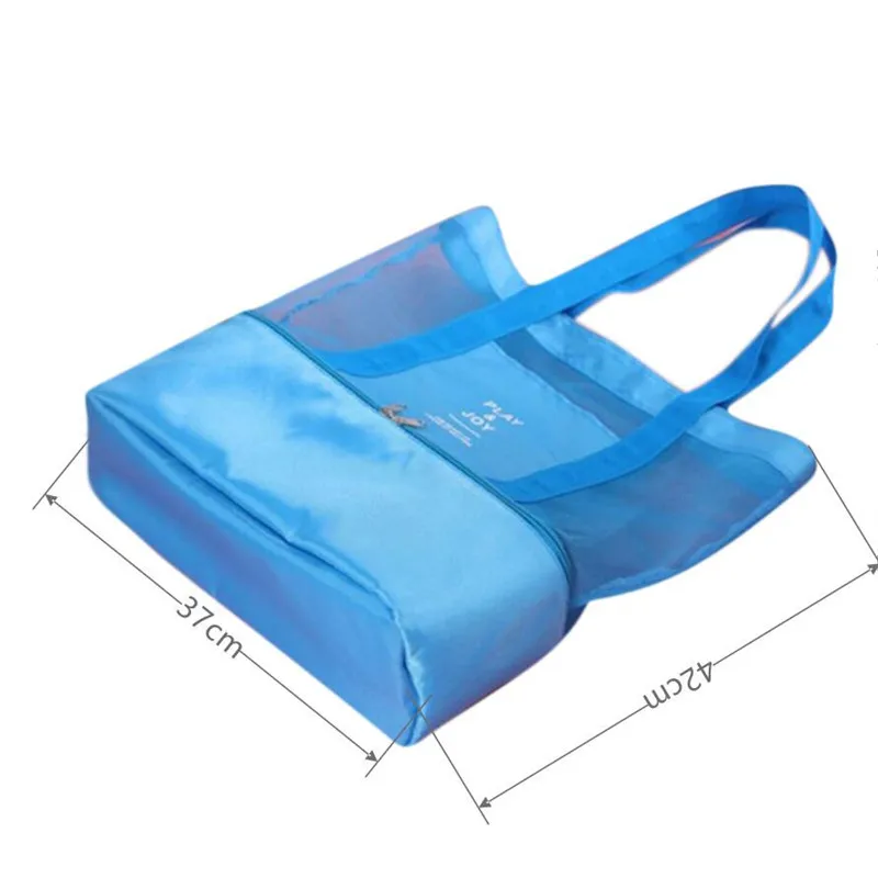 High Capacity Women Mesh Transparent Bag Double-layer Heat Preservation Large Picnic Beach Bags Tote Office Lunch Snacks Bag