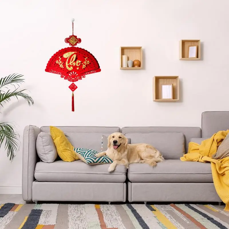 Chinese Lunar New Year Cny Decoration 2024 Vietnamese Spring Festival Tet Hanging Decor Chinese New Year Home Hanging Ornament