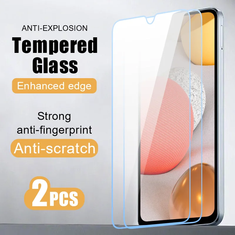 2pcs tempered glass for Samsung Galaxy A05 A15 5G A25 A35 A55 Glass smartphone film A04 A04S A04E A04 Core A14 A24 4G A34 A54 5G