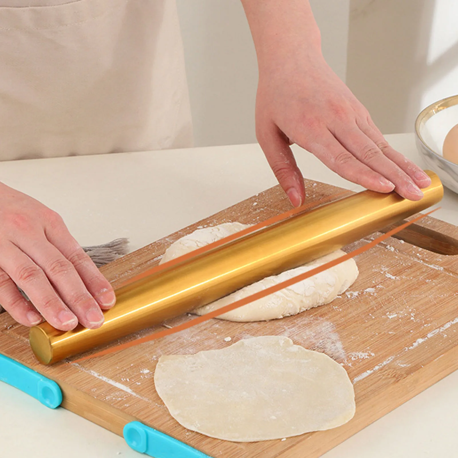 Dumpling Skin Rolling Stick Household Baking Tool Large Stick Baking Noodles Rolling Stick Non-Stick Kitchen Accessories
