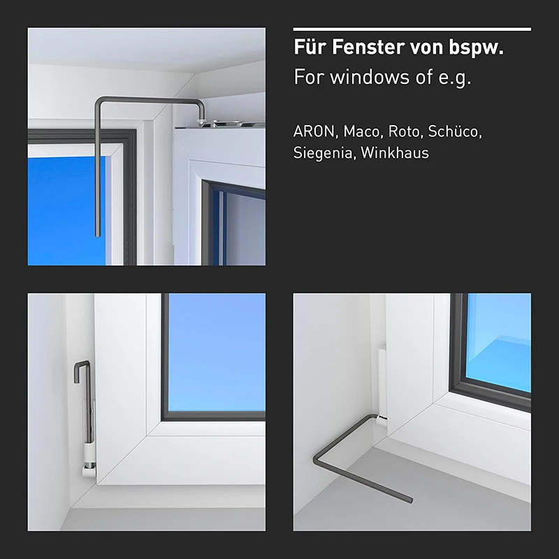 Chiave esagonale interna da 2 pezzi da 4 mm per versatile set di strumenti di regolazione per raccordi per finestre-curva per biciclette per finestre