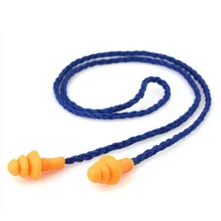 Bouchons d'oreille filaires en silicone souple, protection auditive réutilisable, réduction du bruit, travail sûr, cache-oreilles confortables, 10 pièces