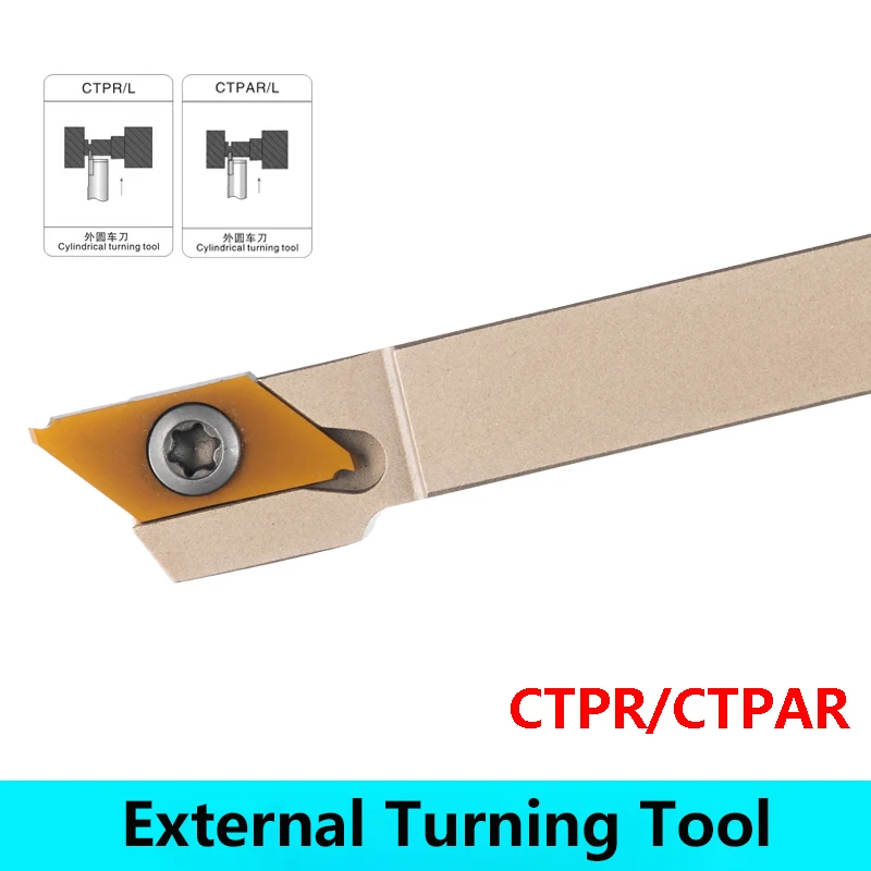 LIHAOPING CTPR CTPAR External Grooving Turning Tool CTPR10 CTPR12 CTPR16 CTPR20 CTPAR12 CTPAR16 CTPAL16 CTPAR20 CNC Lathe Insert