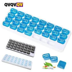 1PCS 31 Day Monthly Pill Pod Organizer for Easy Management - Stay on Track with Daily Vitamin Supplement Med Boxes, for Travel