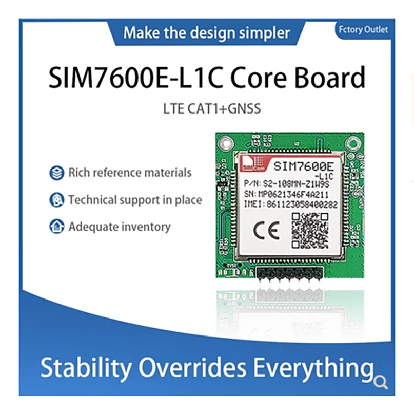 SIMCOM SIM7600E-L1C Development Board LTE CAT1+GNSS with 4G FPC antenna