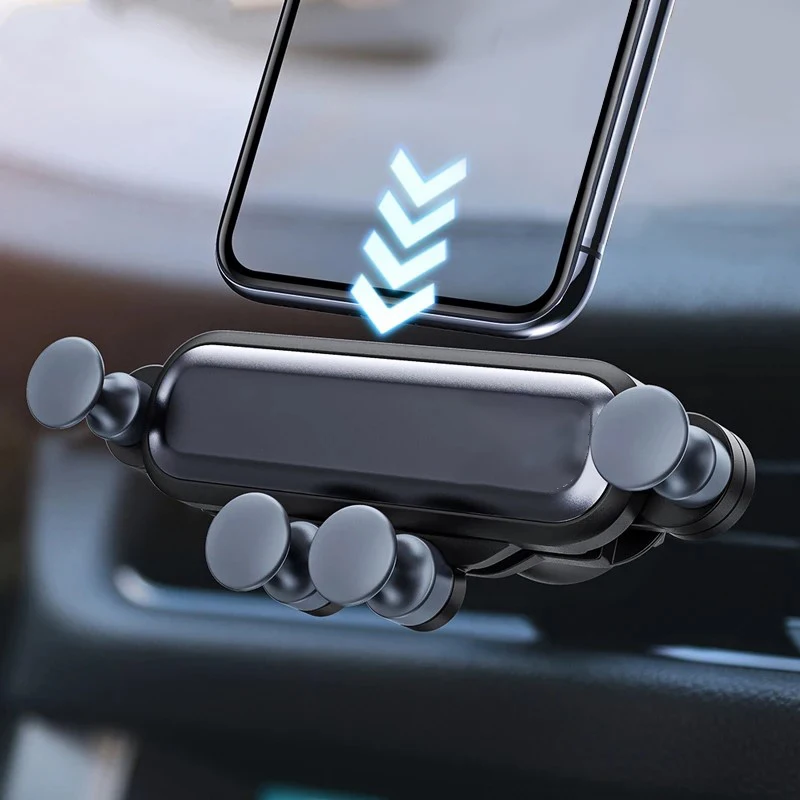 Gravity Auto-Handyhalterung, Handyhalterung für die Lüftungsöffnung, universelle, stoßfeste GPS-Clip-Smartphone-Halterung, kompatibel mit 4,7-7 Zoll