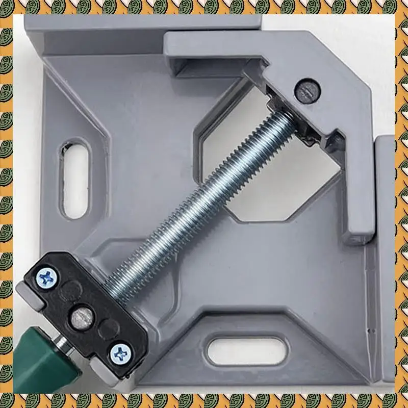 

A77I Aluminum Single Handle 90 Degree Right Angle Clamp Angle Clamp Woodworking Frame Clip Right Angle Folder Tool 2PC