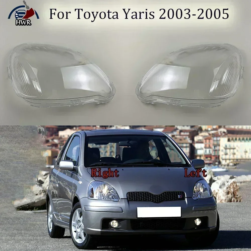 

Head Lamp Light Case Headlights Shell Mask Transparent Cover Lampshdade Headlamp Shell Glass For Toyota Yaris 2003 2004 2005
