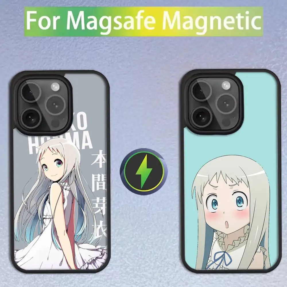 

H-Honma Meiko Anime Phone Case For iPhone 17,16,15,14,13,12,11,Pro,Max,Plus,Mini,SE Magsafe Magnetic Wireless Charging