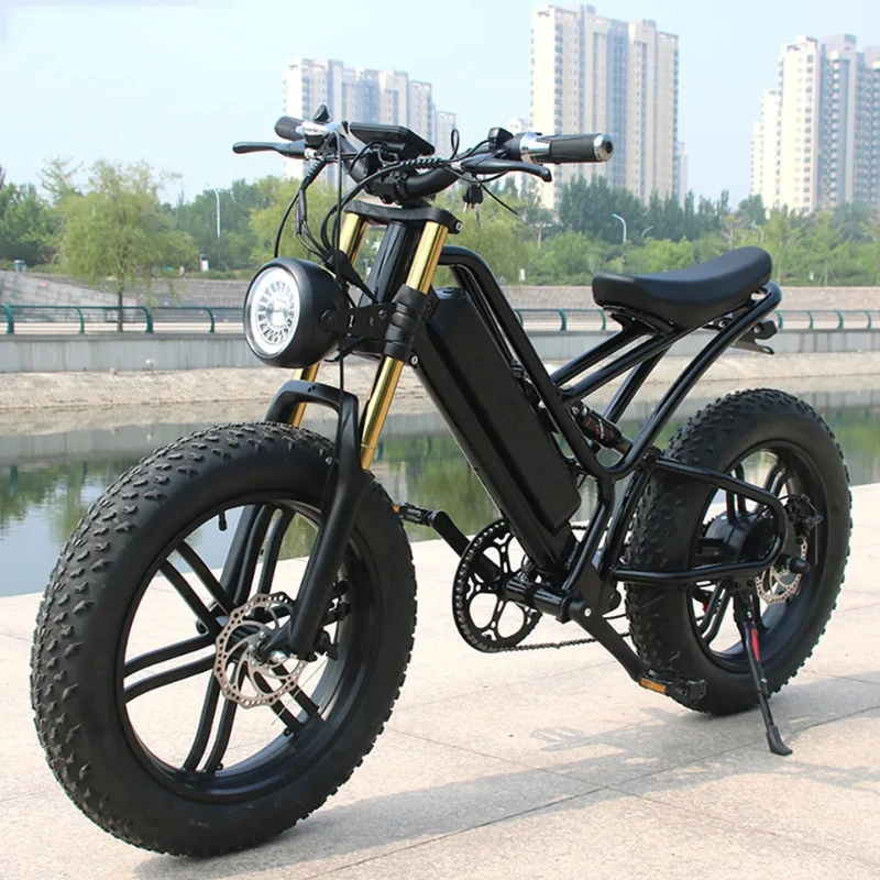 

48v 1500w Retro E-Bike Electric Cycle Road Dirt Fat Tire E Bike Fast Electric Mountain Bike