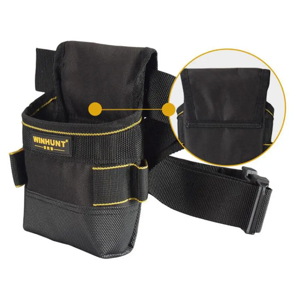 Small Durable Tool Pouch Belt Portable Electrician And Carpenter Waist Bag