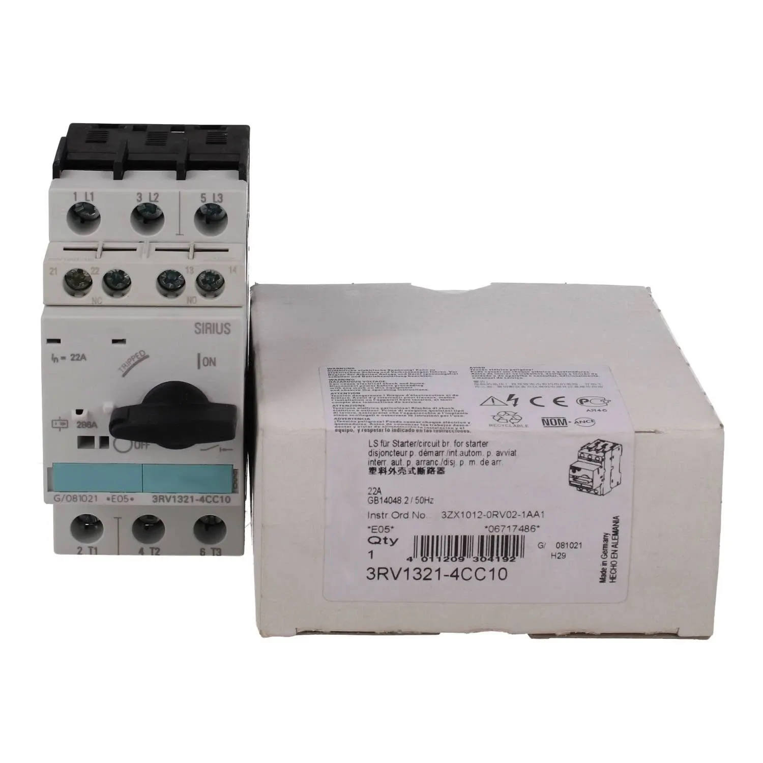 

Совершенно новый 3RV1321-4DC10 3RV1321-4AC10 3RV1321-4BC10 3RV1321-4CC10. Гарантия один год.