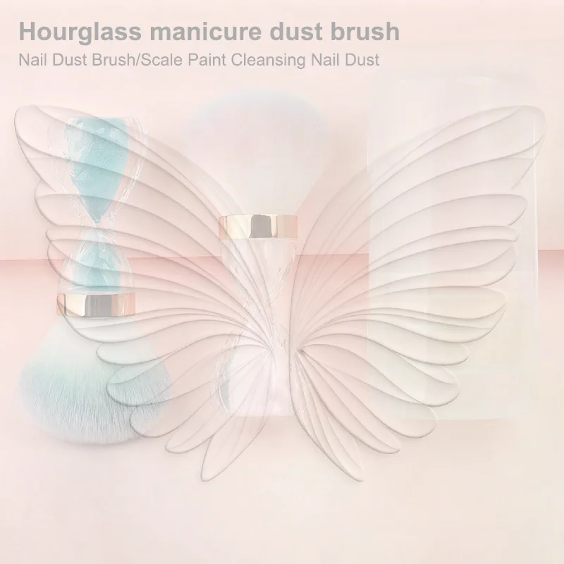 Diamond Shaped Large Brush Head Cleaning Nail Brush Nail Art Dust Brush For Nail Beauty Soft Cleaning Remover Acrylic Gel