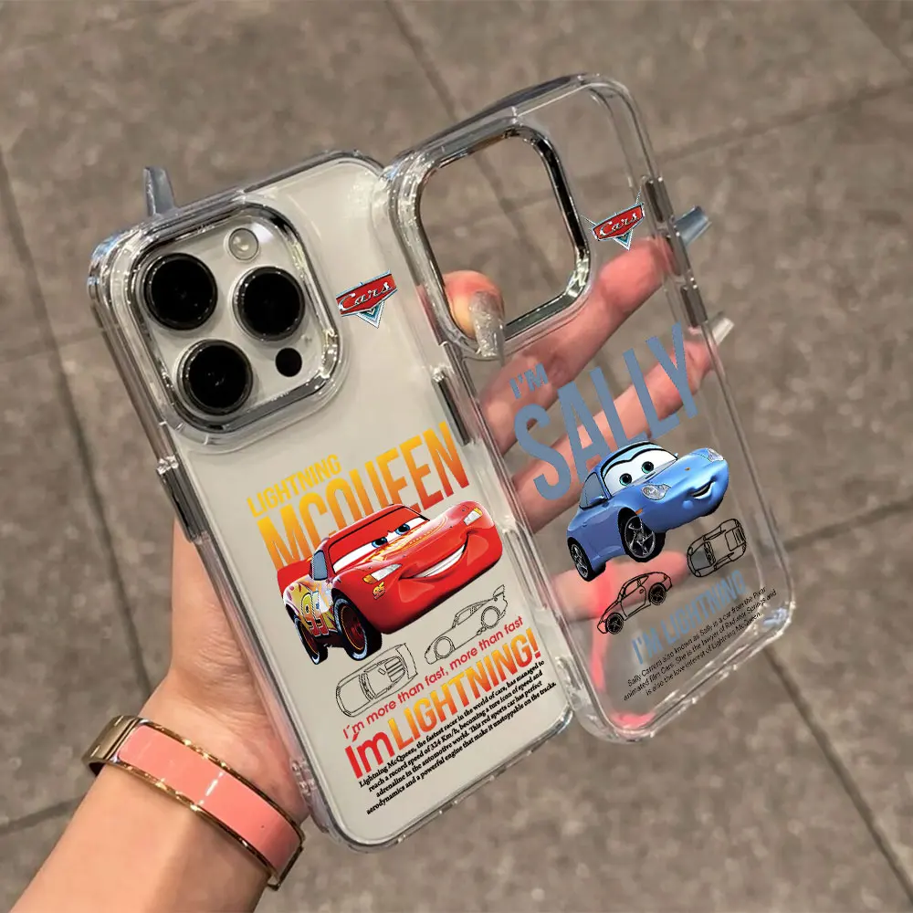 Funda de teléfono McQueens de dibujos animados para iPhone 17 16e 16 15 14 13 12 11 mini Pro Max X XR XSMAX 8 7 Air Plus cubierta suave transparente