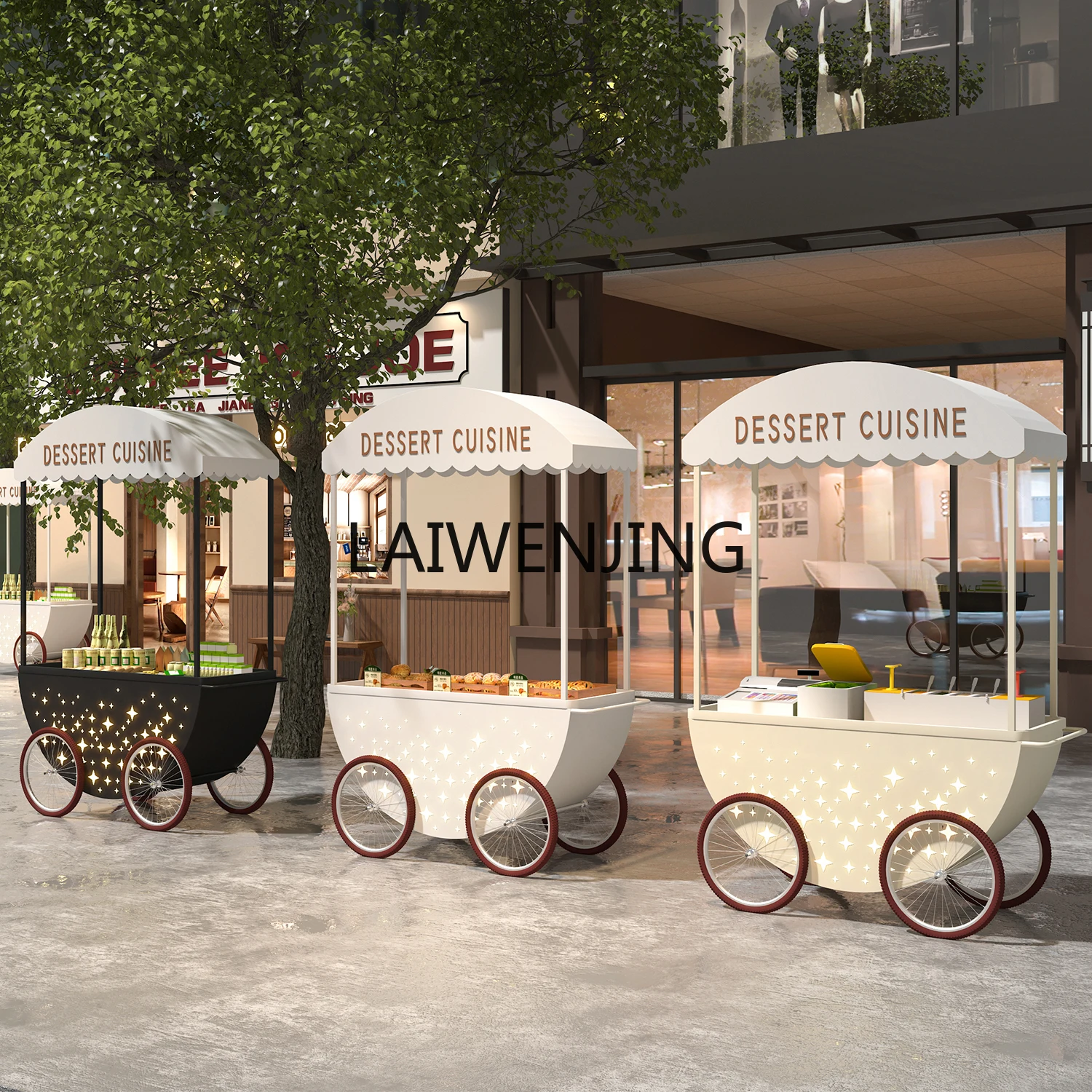 

SGF ночной рынок масштабная тележка для демонстрации мероприятий декоративная опора тележка