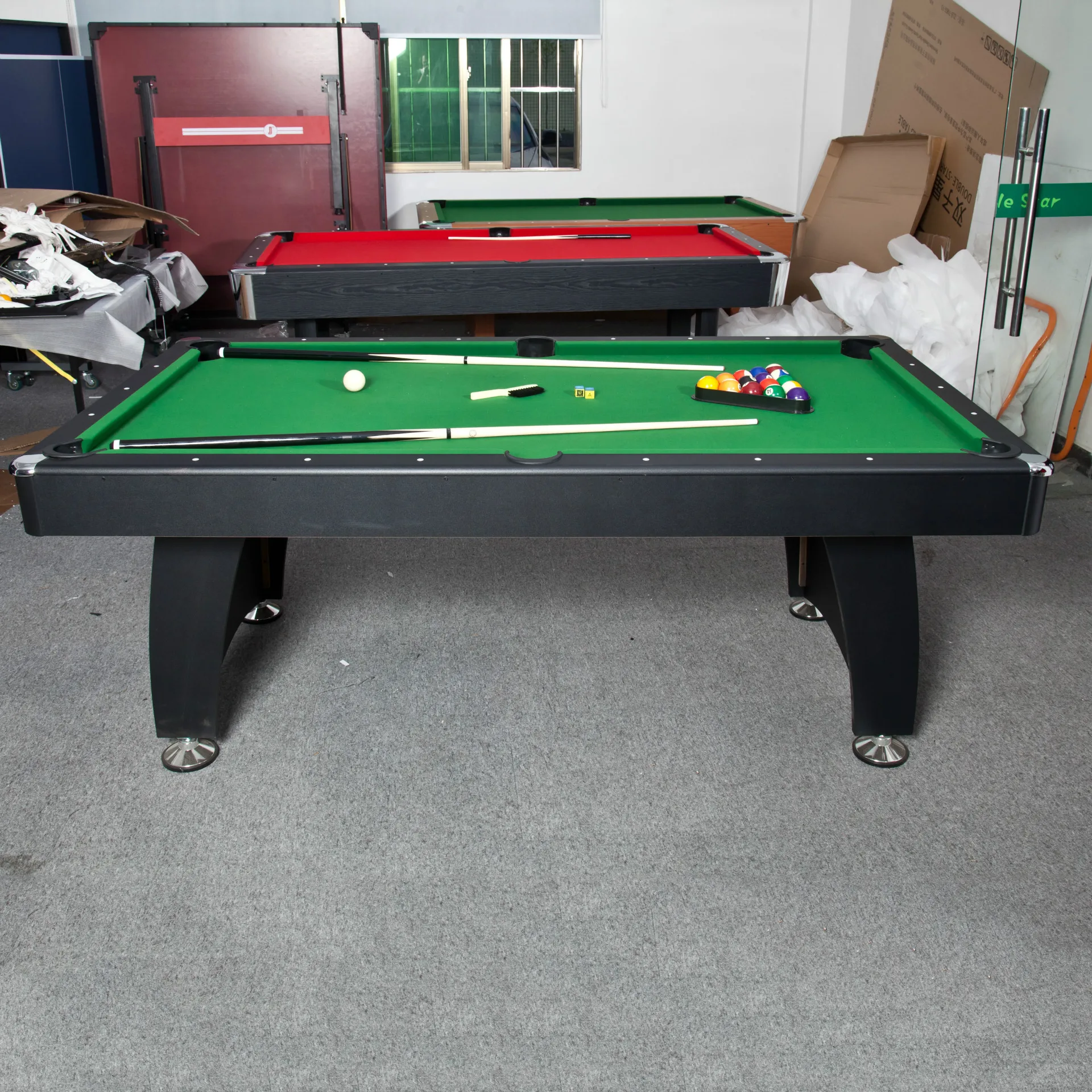 3 in 1 Multi Function MDF 6ft Pool Billiard Table, Indoor Use, Auto Ball Return System, Game Room Essential