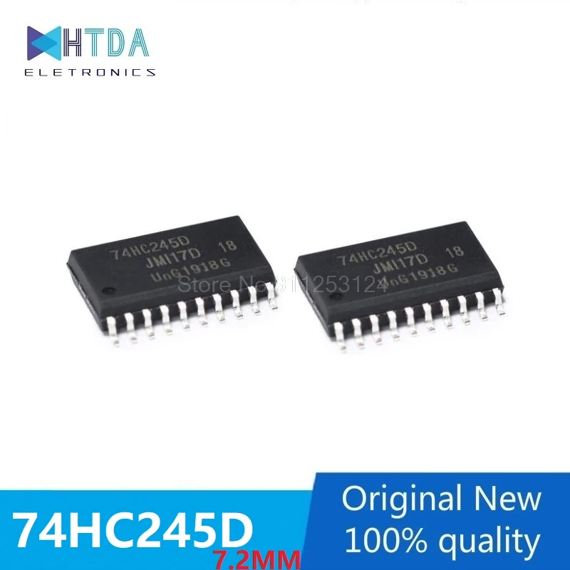 12pcs/lot ICN74HC245 SM74HC245D 74HC245 74HC245D 7.2MM SOP20