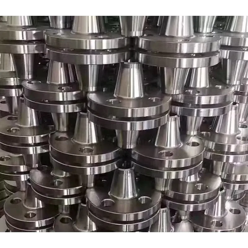 DN100 الفولاذ المقاوم للصدأ 316L PN-16 شفة رقبة ملحومة طويلة #4