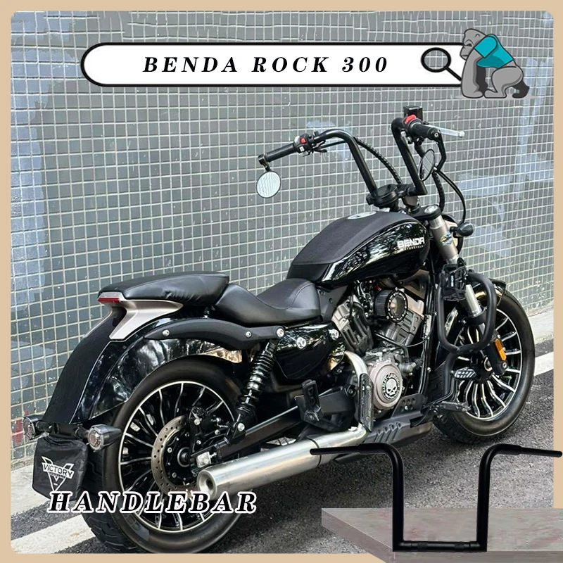 

Motorcycle 22mm thick handle Hanger handlebar compatible For BENDA Rock 300 BD300 Increase the height of modified handlebar