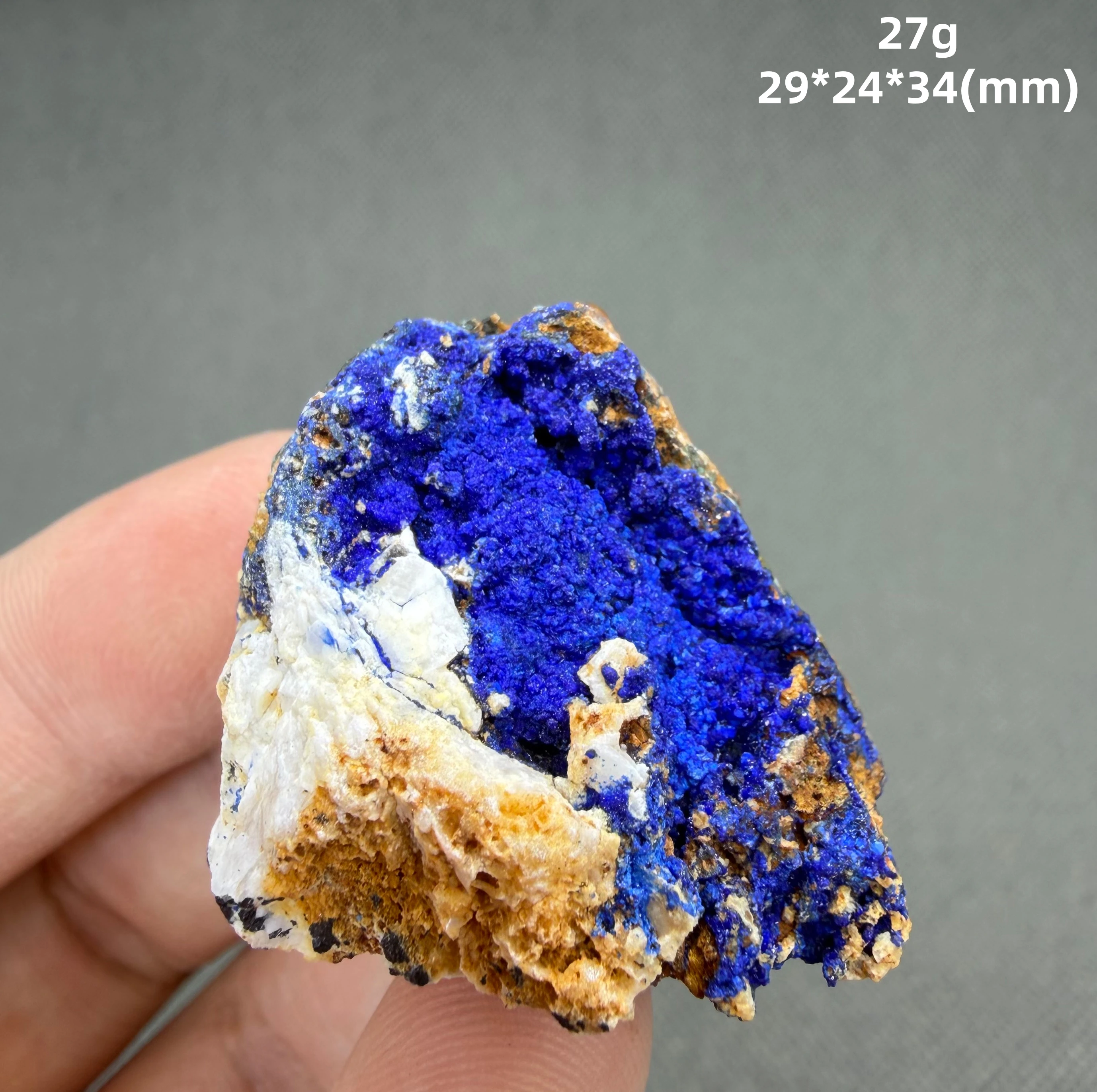 The Blue Fairy of Nature → Natural Azurite Mineral Specimen from Guizhou Province, China