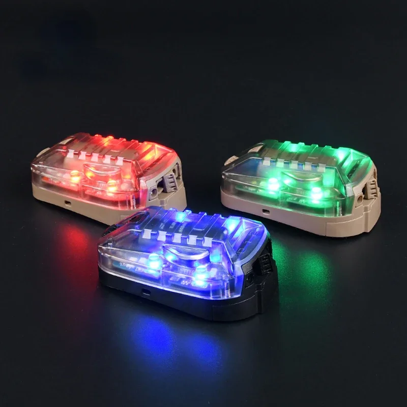 戦術ヘルメットてんとう虫ライトエアガンスポーツヘルメットライトレッド IR ストロボ防水屋外サバイバル安全信号フラッシュランプ