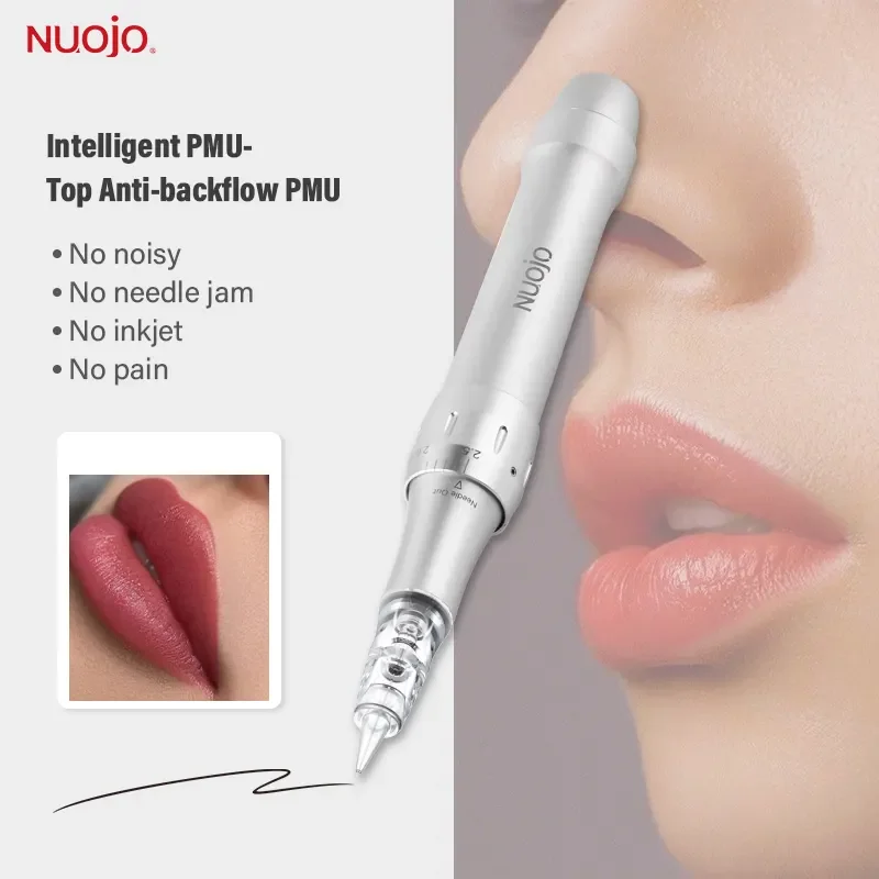 

Nuojo Permanent Makeup Machine Tattoo Pen Digital Semi Permanent Maquillage Permanent Rotary Tattoo Machine with 10Pcs Needles