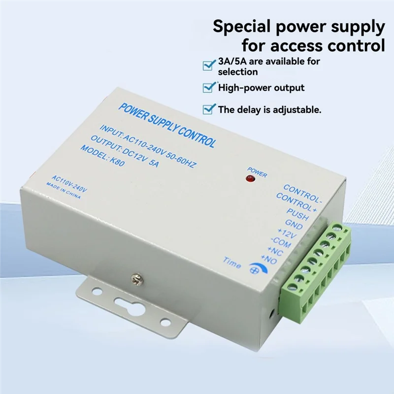 B27B AC Schakelaar Adapter Voor Deursloten DC12V Voeding Controller 100-240V Voor Video-intercom Systemen