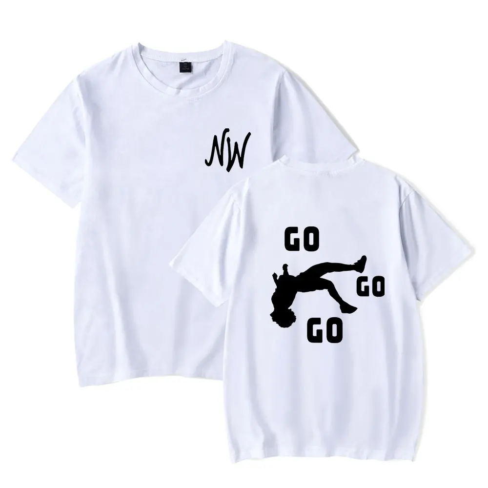 Nidal Wonder NW Go Go Go Short Sleeve Tee Shirt Women Men Crewneck Casual T-shirt