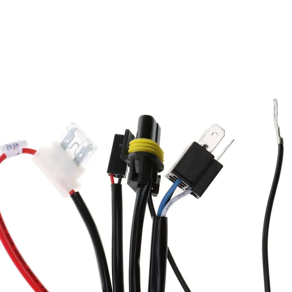 H4 Xenon Wiring Harness with Advanced Relay 12V 35W 55W for Car HID Headlight Hi Lo Light Retrofit