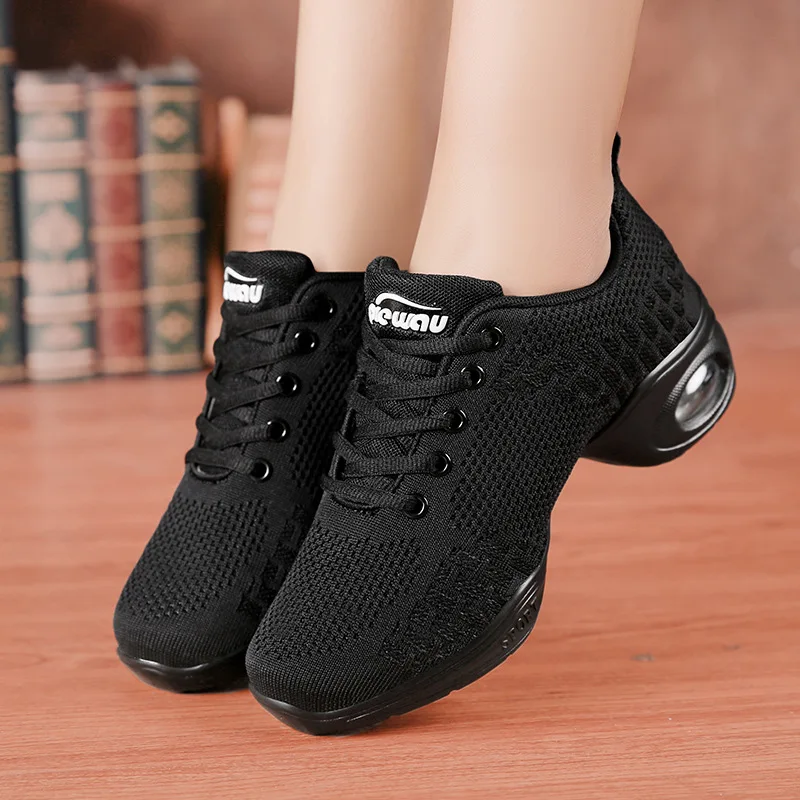 Fashion Sneakers Dance Shoes for Women ing Woven Mesh Comfortable Modern Jazz Dancing Shoes Girls Ladies Outdoor Sports Shoes