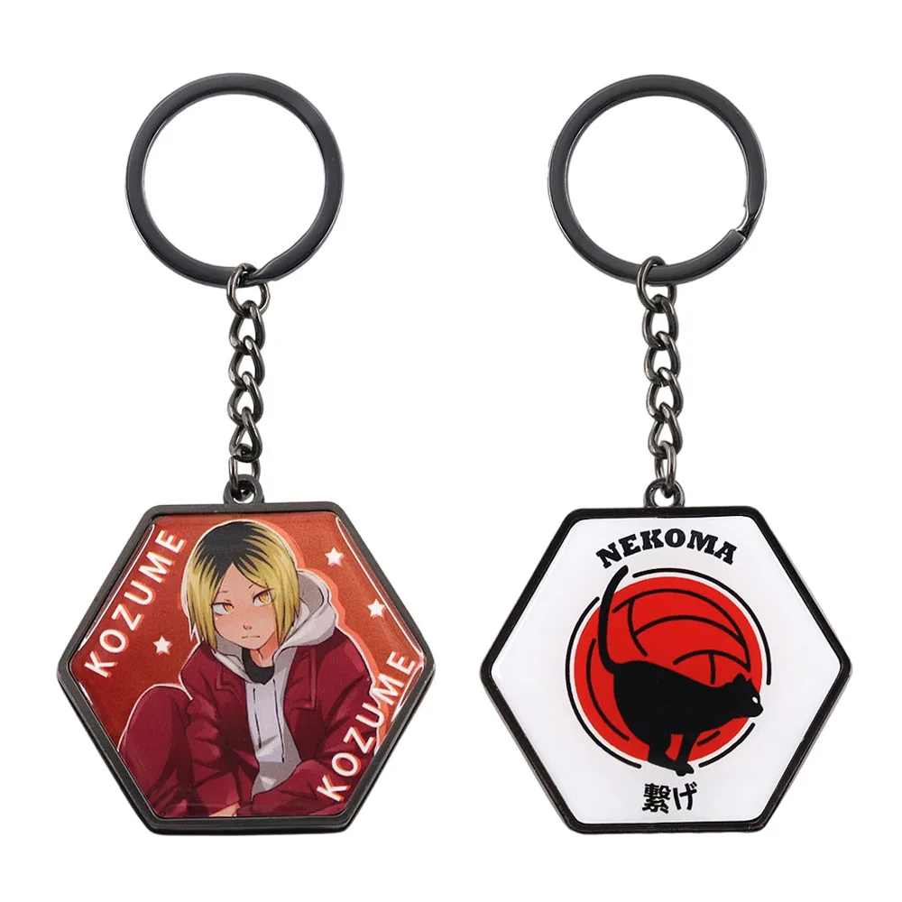 Kozume kenma chaveiro espelho magnético dupla face haikyuu nekoma