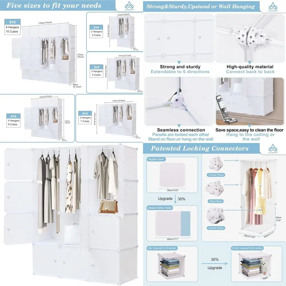 

Freestanding or Wall-Mounted 14x18 Cube Organizer, 3x4 Cubes, White