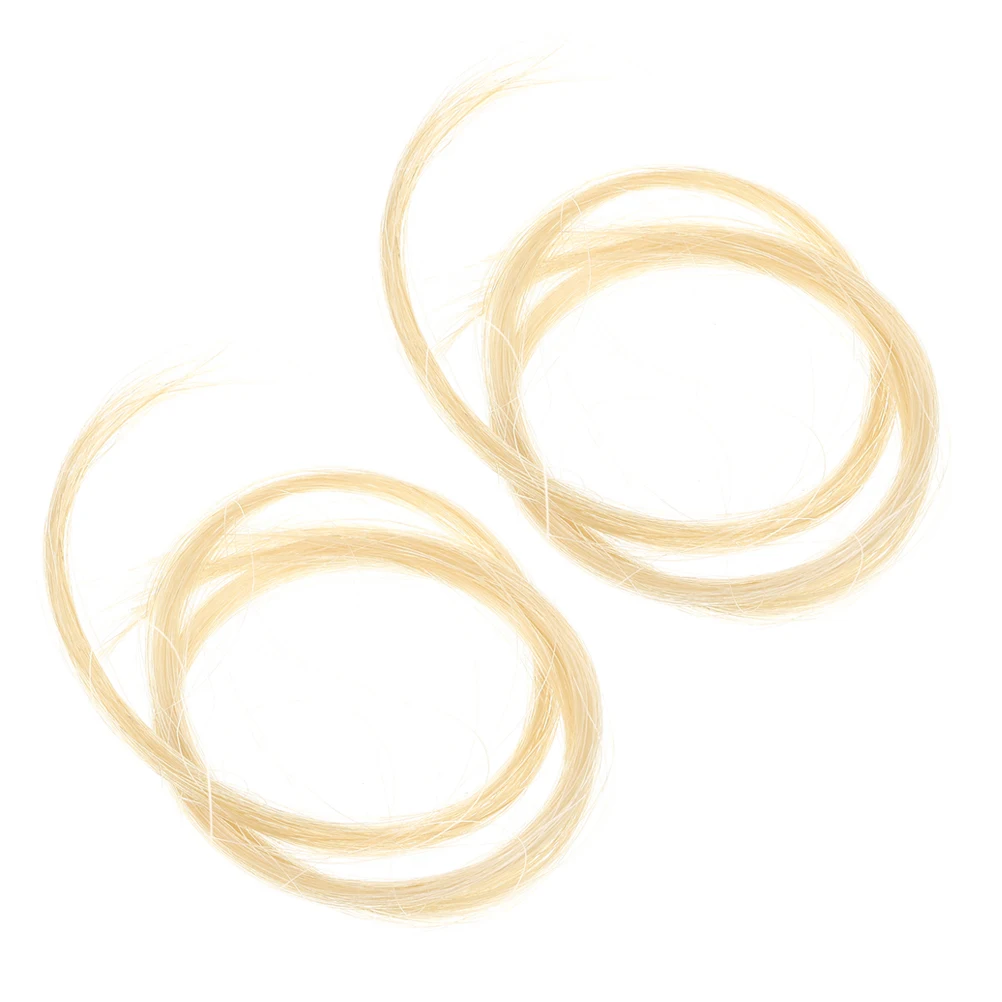 

2 Pcs Violin Bow Hair for Musical Instrument Horse Replacement Accessories Parts Horsehair