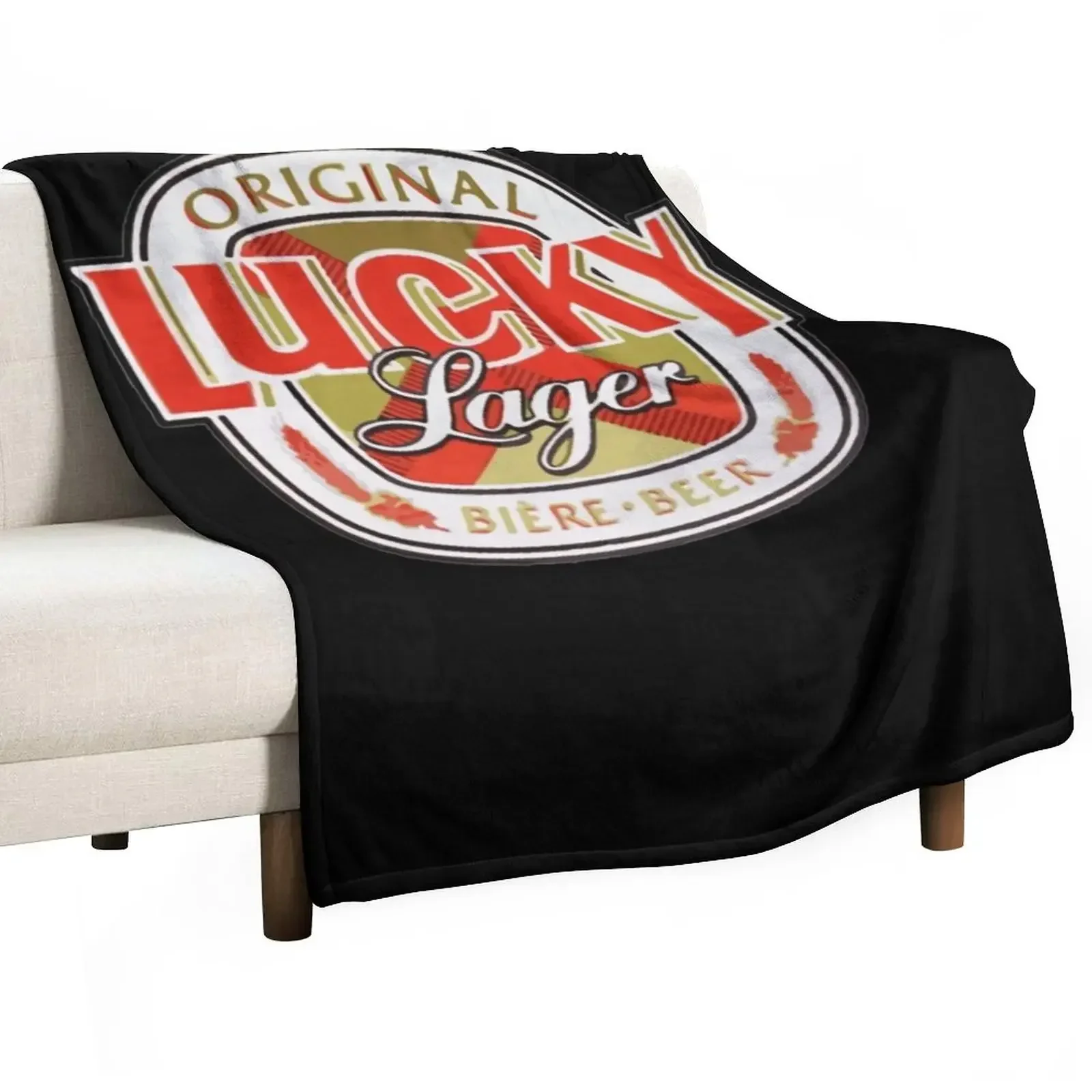 Lucky-Lager-San-Francisco-Beer Throw Blanket Camping Luxury Throw Tourist Blankets