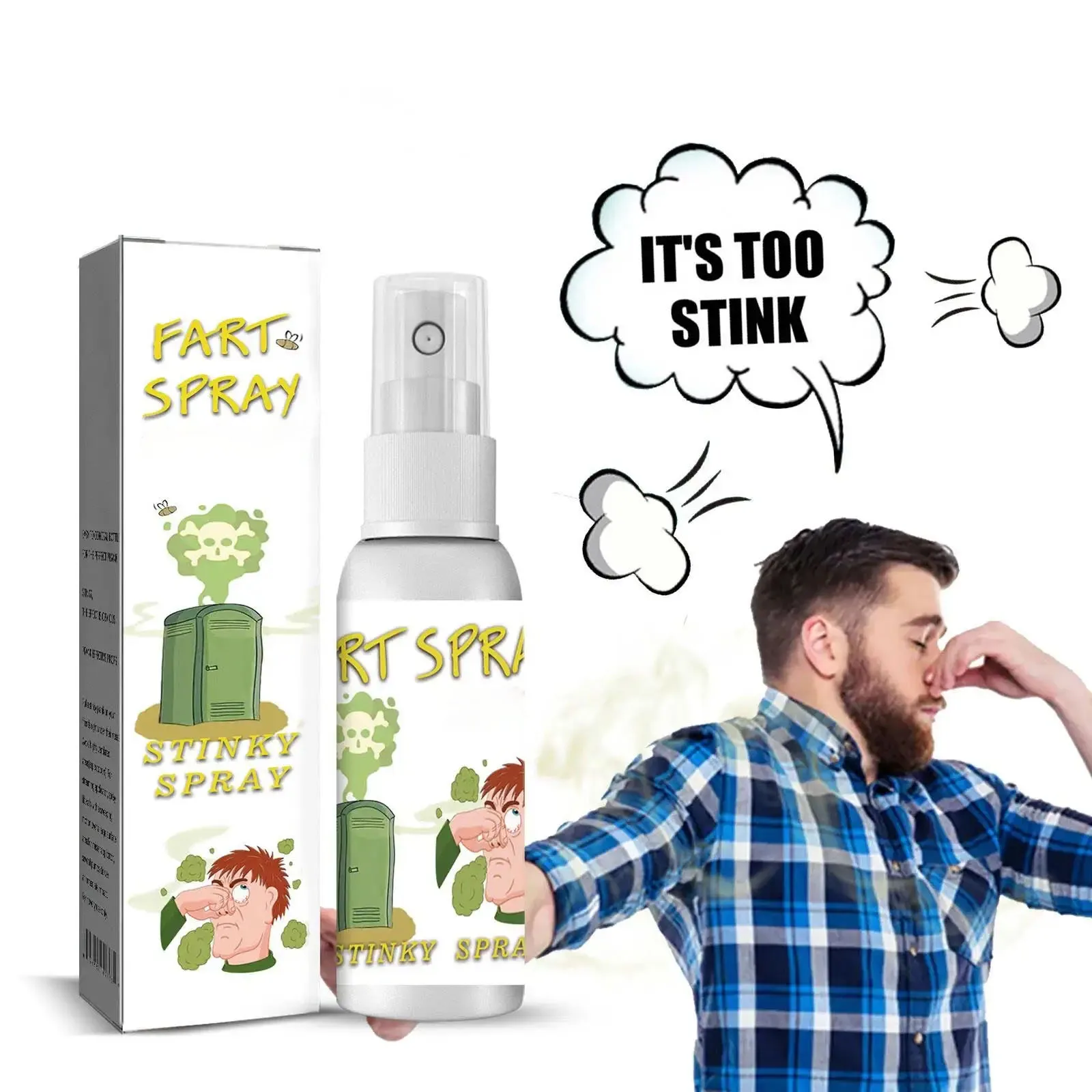 

Fart Spray Extra Strong Bad Odour Funny Tricky Toys for Adults or Kids Smells Like Real Fart Toxic Potent Smelly Stinky Spray