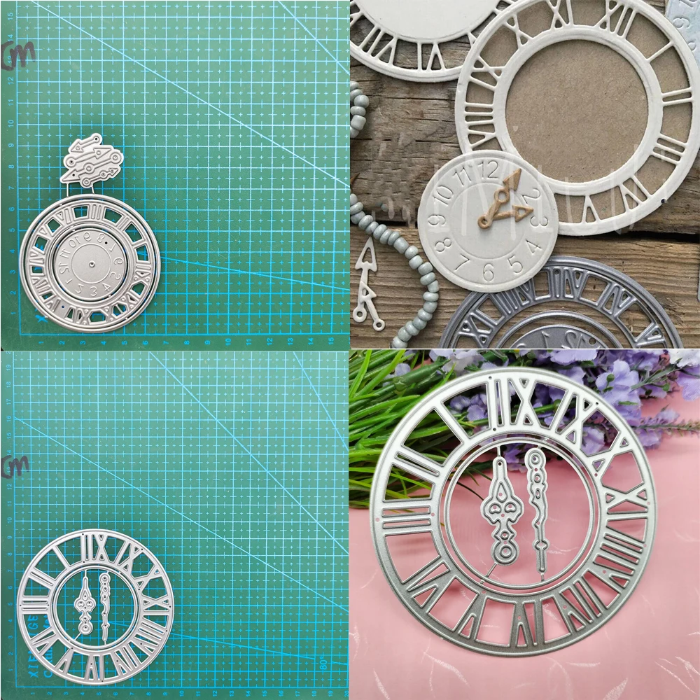 Metal Cutting Dies Clock Stencils For DIY Scrapbooking Decorative Embossing Handcraft Template