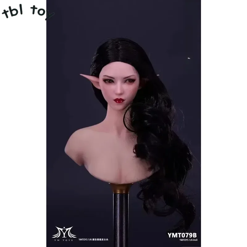 YMTOYS YMT079 1/6 Scale Beauty Delicate Painted Head Sculpt Long Short Hair Model Toys Fit 12