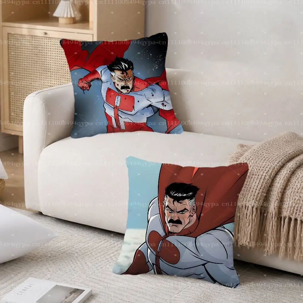 I-Invincible Omni Man Throw Pillow Case Pillowcase Cover Living Room Couch Cushion Case Home Decor